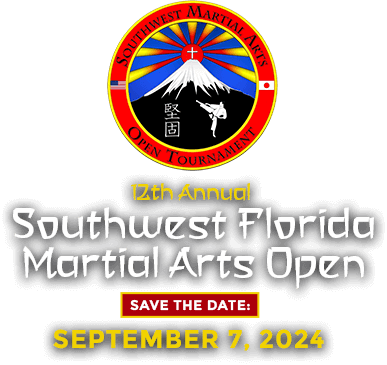 Logo: 12th Annual Southwest Florida Martial Arts Open - September 7, 2024